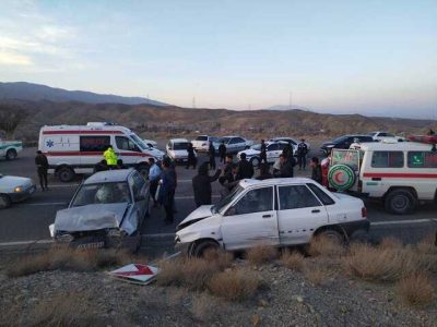 تصادف در چهارمحال و بختیاری ۱ فوتی و ۳ مصدوم برجای گذاشت