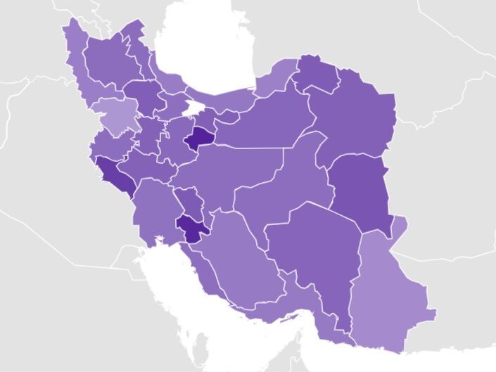 توجه نسبی کاربران استان ها به علیرضا زاکانی