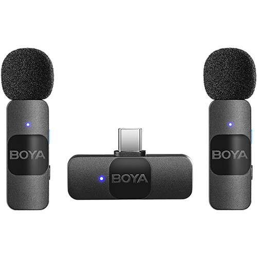 برسی میکروفن بی سیم بویا BOYA BY-V20 برای تلفن های هوشمند با پورت USB-C