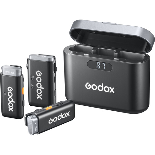 برسی میکروفن بی سیم گودکس Godox WEC 2-Person Wireless Microphone برای موبایل و دوربین