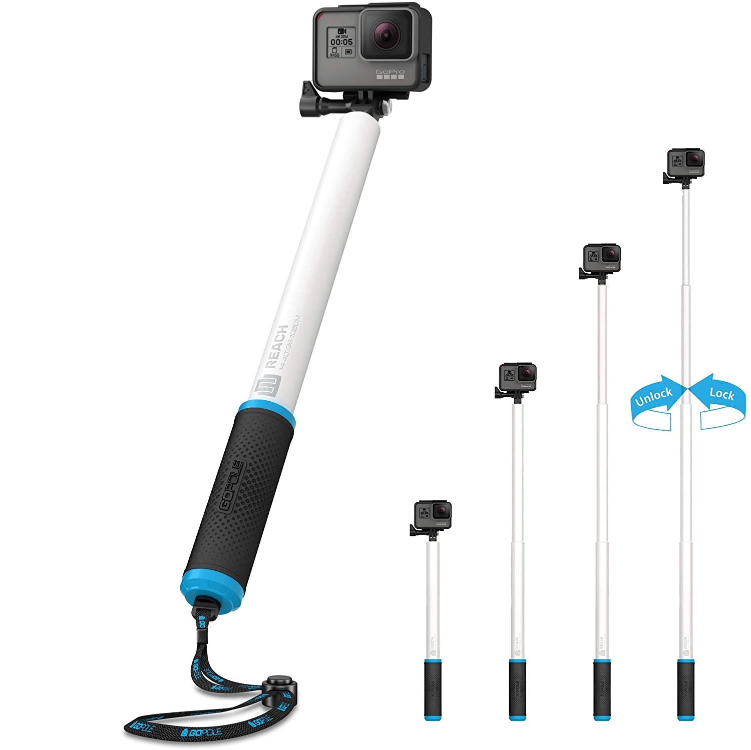 برسی مونو پاد گوپرو GoPole Reach 14-40" Extension Pole for GoPro HERO