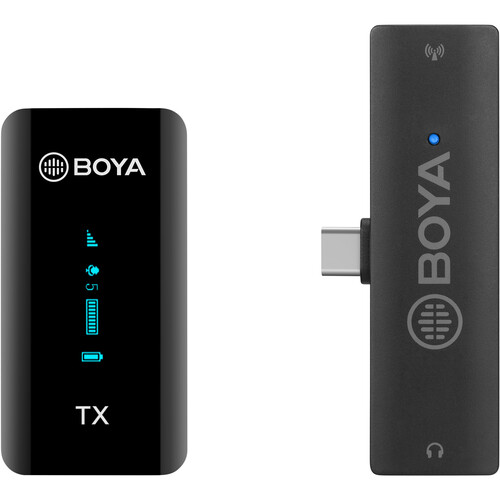 برسی میکروفن بی سیم بویا BOYA BY-XM6-S5 برای تلفن های هوشمند با پورت USB Type-C