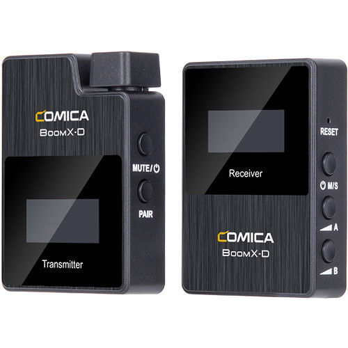 برسی کیت میکروفن بی سیم یقه ای Comica Audio BoomX-D D1