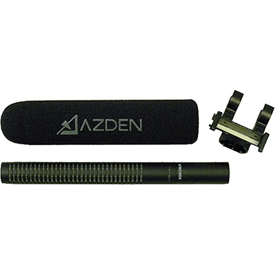 برسی میکروفن شات گان Azden SGM-DSLR Broadcast Quality Shotgun Microphone for DSLR Cameras