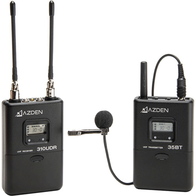 برسی Azden 310LT UHF On-Camera Lavalier System