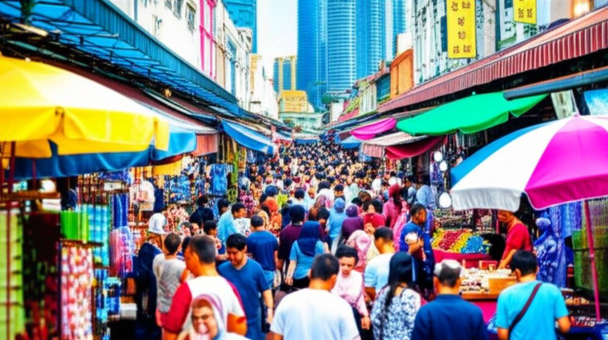 بازار لورونگ توانکو عبدالرحمن | راهنمای کوالالامپور