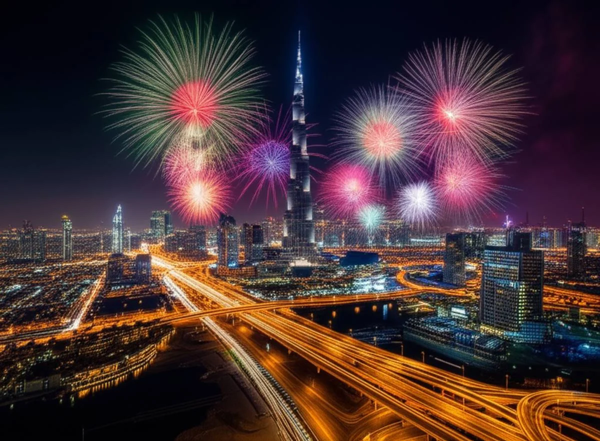 جشن سال نو میلادی 2025 در دبی | بهترین رویدادها و راهنمای کامل