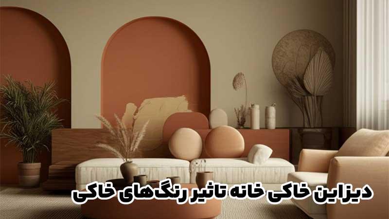 دیزاین خاکی خانه | تاثیر رنگ های خاکی بر خلق و خو و روانشناسی فضا